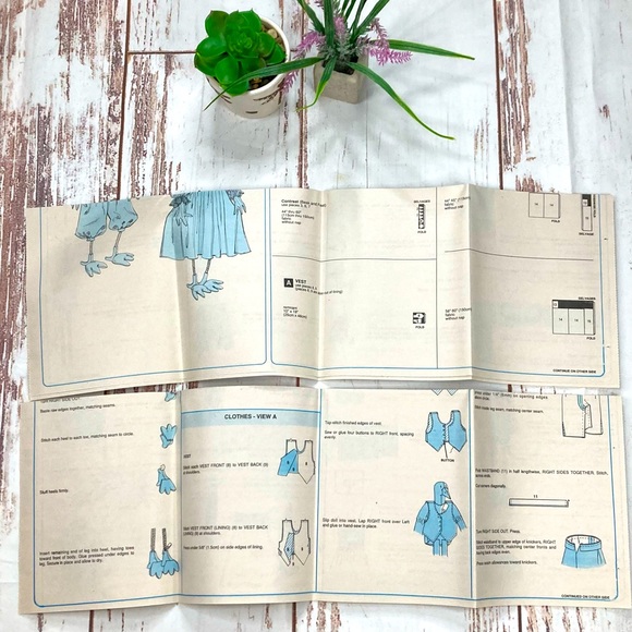 McCall’s #7028 AS THE CROW FLIES Craft Patterns Vintage 1994 - Picture 9 of 11